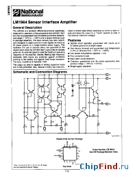 Datasheet LM1964 manufacturer National Semiconductor