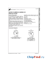 Datasheet LM236-2.5 manufacturer National Semiconductor