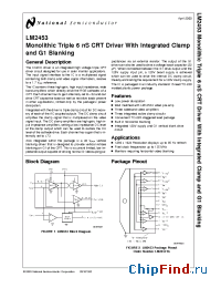 Datasheet LM2453 manufacturer National Semiconductor