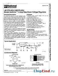 Datasheet LM2576K-ADJ manufacturer National Semiconductor