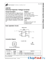 Datasheet LM2765 manufacturer National Semiconductor