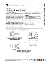 Datasheet LM2937IMPX-10 manufacturer National Semiconductor