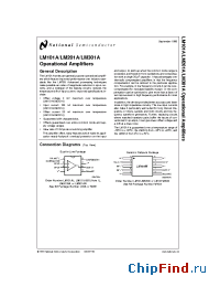 Datasheet LM301AN manufacturer National Semiconductor
