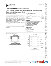 Datasheet LM4811 manufacturer National Semiconductor