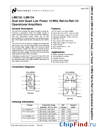 Datasheet LM6132AI manufacturer National Semiconductor