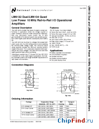 Datasheet LM6134AIMX manufacturer National Semiconductor