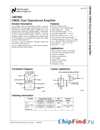 Datasheet LM6482AMJ/883 manufacturer National Semiconductor