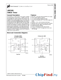Datasheet LMC555 manufacturer National Semiconductor