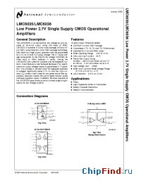 Datasheet LMC6035IM manufacturer National Semiconductor