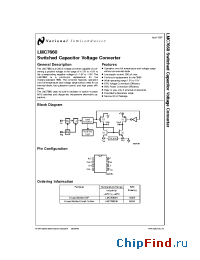 Datasheet LMC7660IM manufacturer National Semiconductor