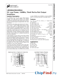 Datasheet LMH6642MAX manufacturer National Semiconductor