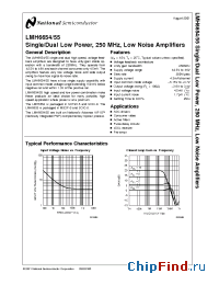 Datasheet LMH6654MAX manufacturer National Semiconductor