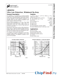 Datasheet LMH6702MAX manufacturer National Semiconductor