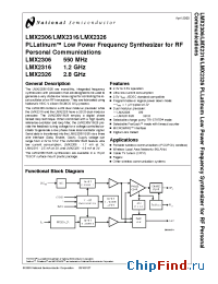 Datasheet LMX2306 manufacturer National Semiconductor