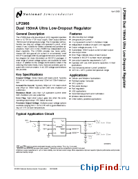 Datasheet LP2966IMM-1818 manufacturer National Semiconductor