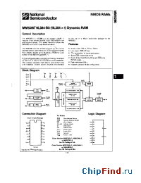 Datasheet MM5290J-2 manufacturer National Semiconductor