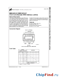 Datasheet MM74HC237J manufacturer National Semiconductor