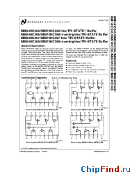 Datasheet MM74HC365 manufacturer National Semiconductor