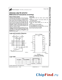 Datasheet N20A manufacturer National Semiconductor