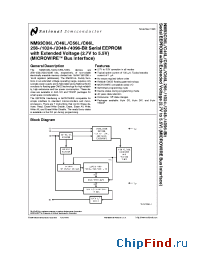 Datasheet NM93C06L manufacturer National Semiconductor