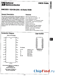 Datasheet NMC6551J-2 manufacturer National Semiconductor