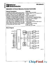 Datasheet NS32203-10 manufacturer National Semiconductor