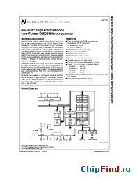 Datasheet NSC800 manufacturer National Semiconductor