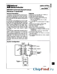 Datasheet NSC858N manufacturer National Semiconductor