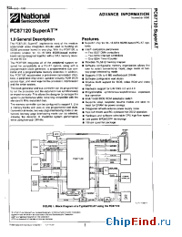 Datasheet PC87120 manufacturer National Semiconductor