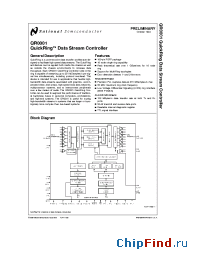 Datasheet QR0001 manufacturer National Semiconductor