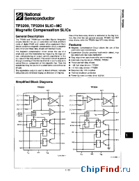 Datasheet TP3204 manufacturer National Semiconductor