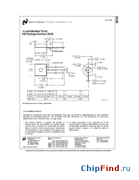 Datasheet Z03B manufacturer National Semiconductor