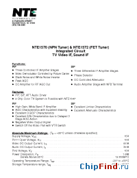 Datasheet NTE1570 manufacturer NTE