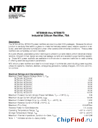Datasheet NTE6049 manufacturer NTE