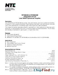 Datasheet NTE894 manufacturer NTE