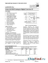 Datasheet nAD10120-13 manufacturer Nordic VLSI