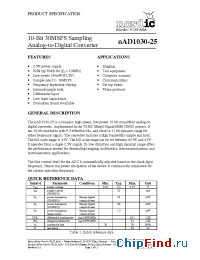 Datasheet nAD1030-25 manufacturer Nordic VLSI