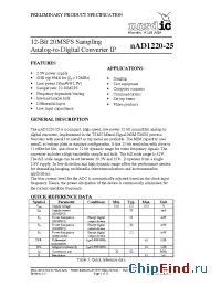 Datasheet nAD1220-25 manufacturer Nordic VLSI