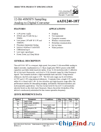 Datasheet nAD1240-18T manufacturer Nordic VLSI