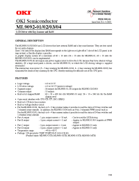 Datasheet ML9092-03TB manufacturer OKI