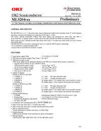 Datasheet ML9204-xx manufacturer OKI