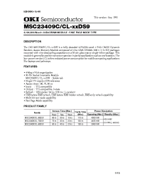 Datasheet MSC23409C/CL-70DS9 manufacturer OKI