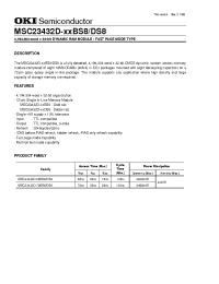 Datasheet MSC23432D-60BS8/DS8 manufacturer OKI
