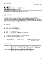Datasheet MSM514800ESL-60JS manufacturer OKI