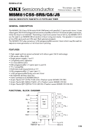 Datasheet MSM81C55-5 manufacturer OKI