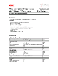 Datasheet OAT104 manufacturer OKI