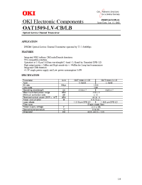 Datasheet OAT1509-LV-CB/LB manufacturer OKI