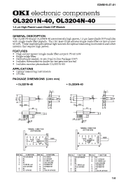 Datasheet OL3201N-40 manufacturer OKI