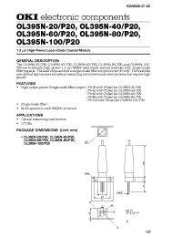 Datasheet OL395-10 manufacturer OKI