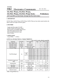 Datasheet OL592L-W155 manufacturer OKI